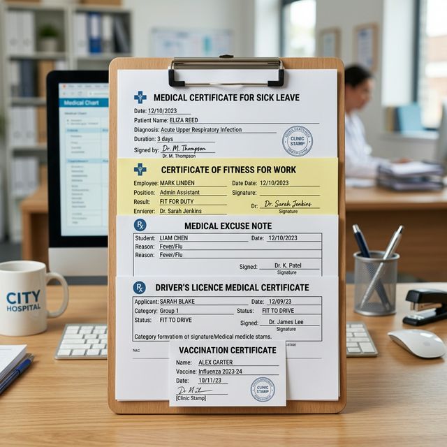 different types of medical certificates guide