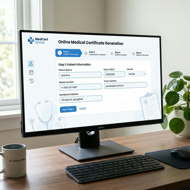 medical certificate generator download and customize interface